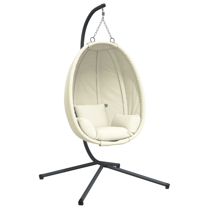 Hangstoel Met Standaard Stof En Staal