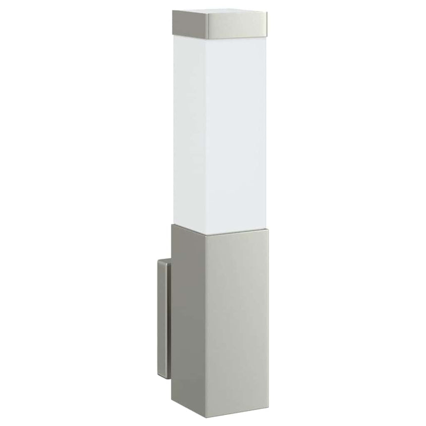Buitenwandlamp Zilver 10.5 X 6 X 33 Cm Rvs En Plastic
