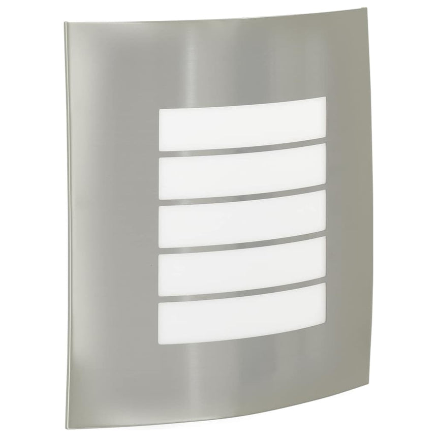Buitenwandlamp Zilver 23.5 X 9 X 26 Cm Rvs En Plastic