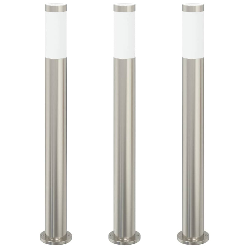 Bolderverlichting 3 Stuks 80 Cm Rvs Ip44