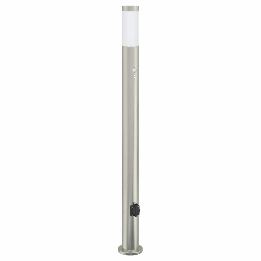 Bolderarmatuur Met Sensor En Stopcontact 110 Cm Roestvrij Staal Ip44