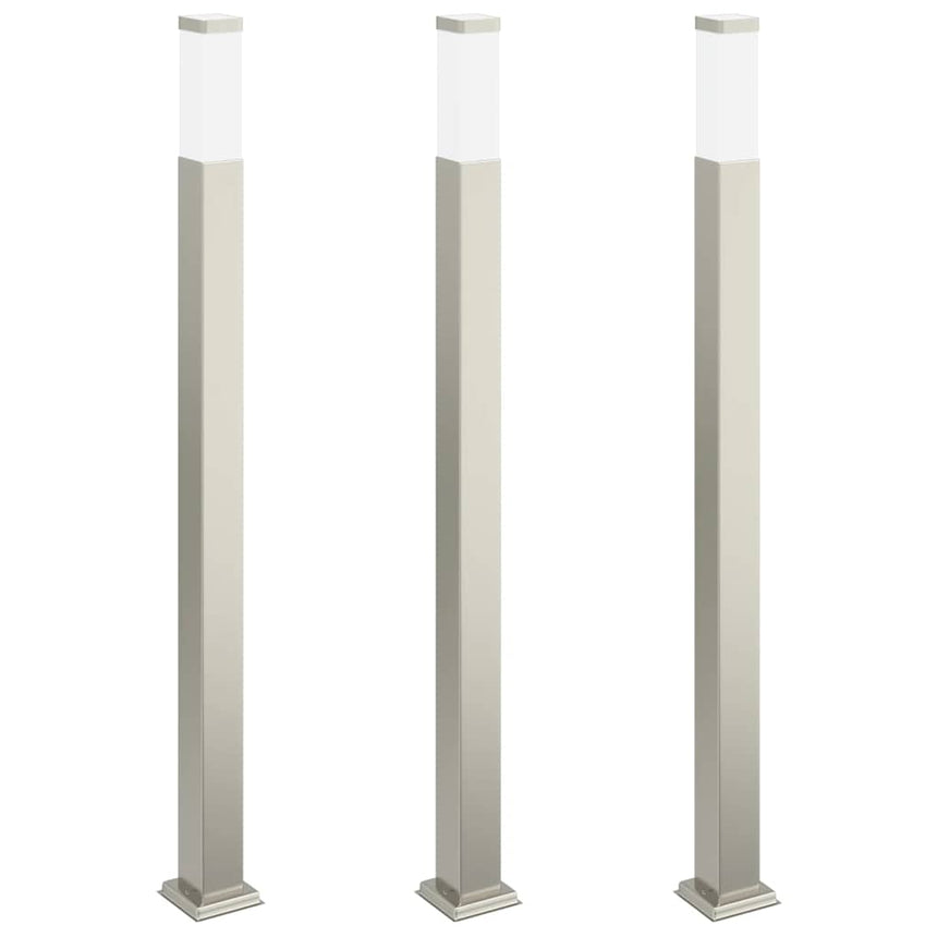 Bolderverlichting 3 Stuks 110 Cm Rvs Ip44