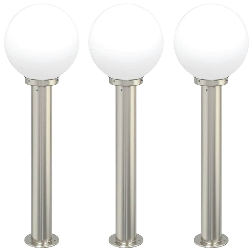 Bolderverlichting 3 Stuks 80 Cm Rvs Ip44