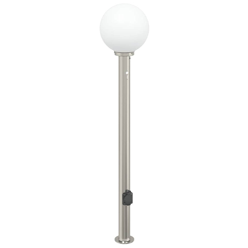 Bolderarmatuur Met Sensor En Stopcontact 120 Cm Roestvrij Staal Ip44