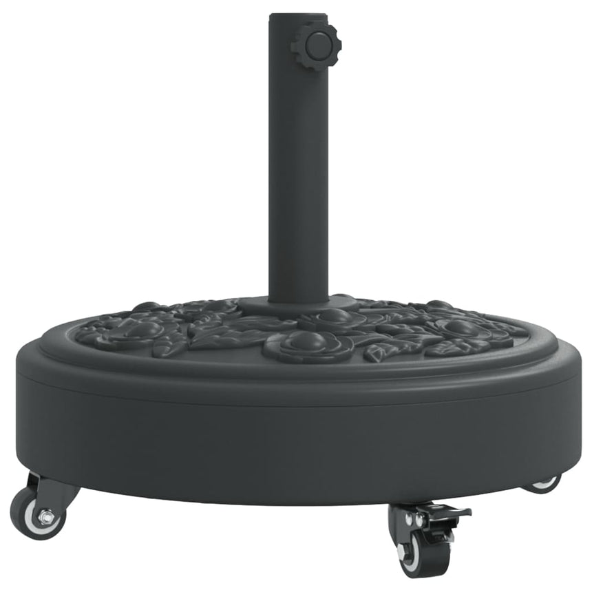 Parasolvoet Met Wielen Voor Stok Van Ø38 / 48 Mm Rond
