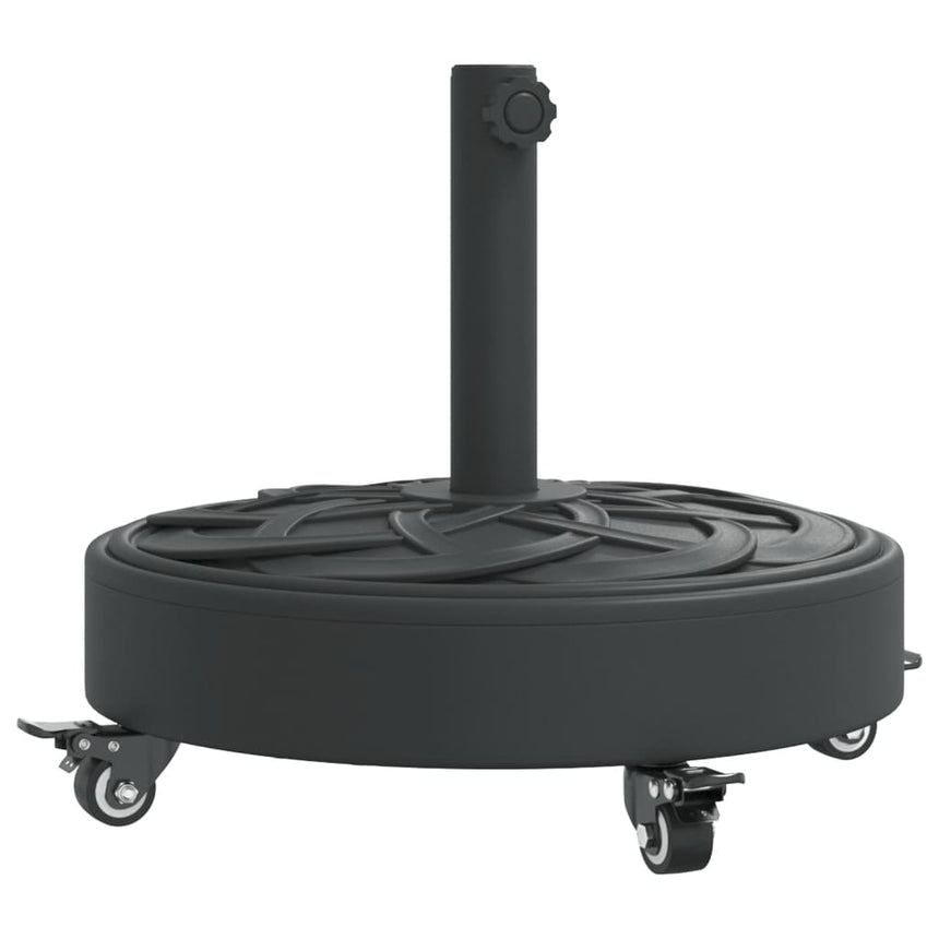 Parasolvoet Met Wielen Voor Stok Van Ø38 / 48 Mm Rond