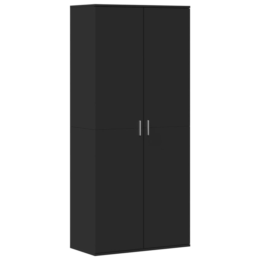 Schoenenkast 80X39X178 Cm Spaanplaat Zwart