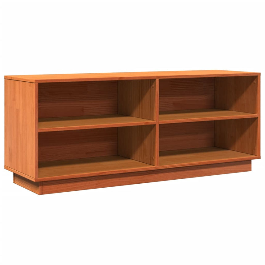 Schoenenkast 110X34X45 Cm Massief Grenenhout Wasbruin
