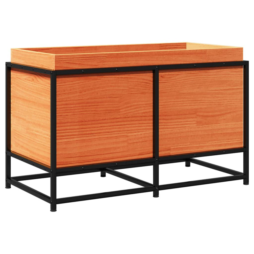 Plantenbak 80X40X50 Cm Massief Grenenhout Wasbruin