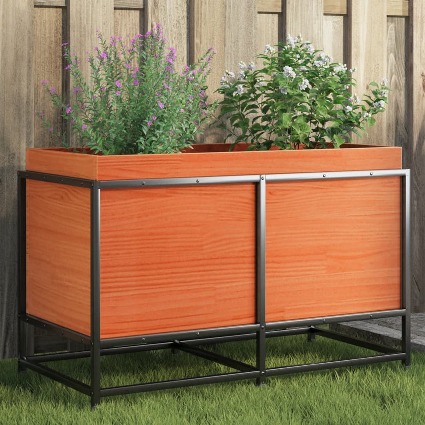 Plantenbak 80X40X50 Cm Massief Grenenhout Wasbruin