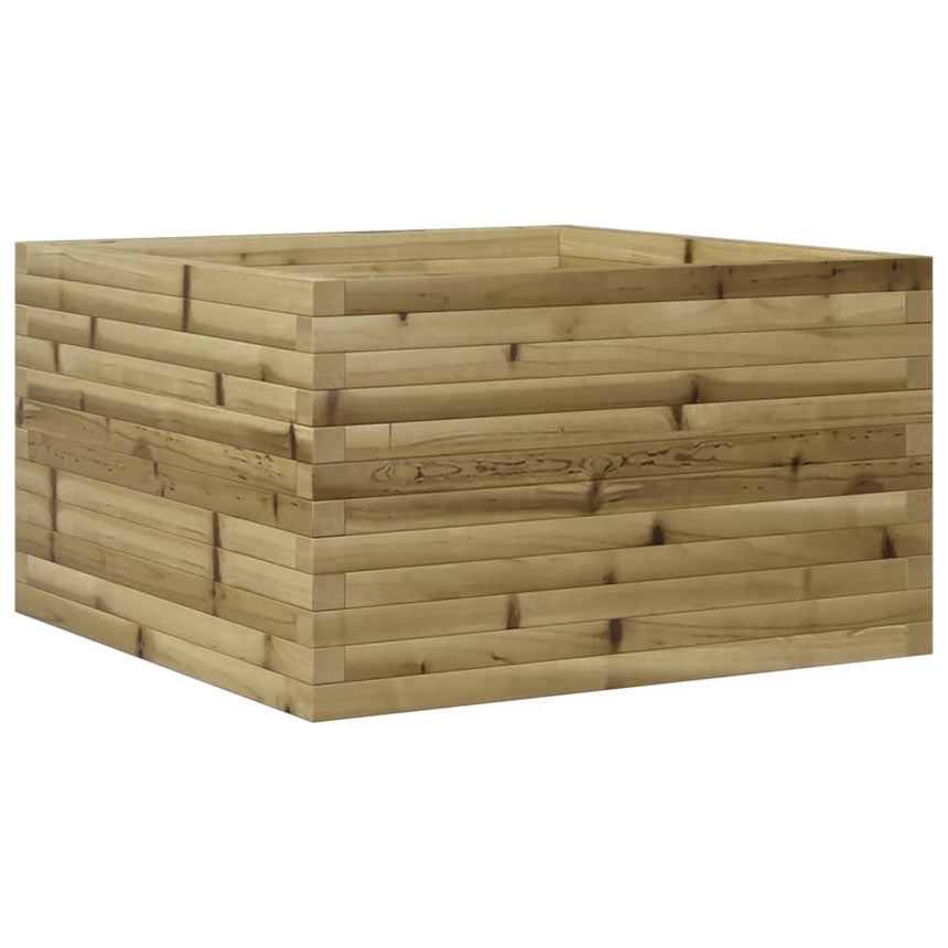 Plantenbak 80X80X45,5 Cm Geïmpregneerd Grenenhout Natuurlijk Douglashout