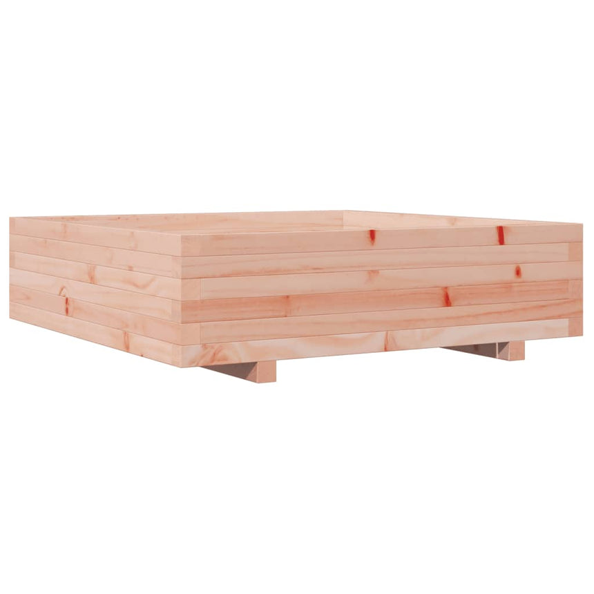 Plantenbak 90X90X26,5 Cm Massief Douglashout Wit