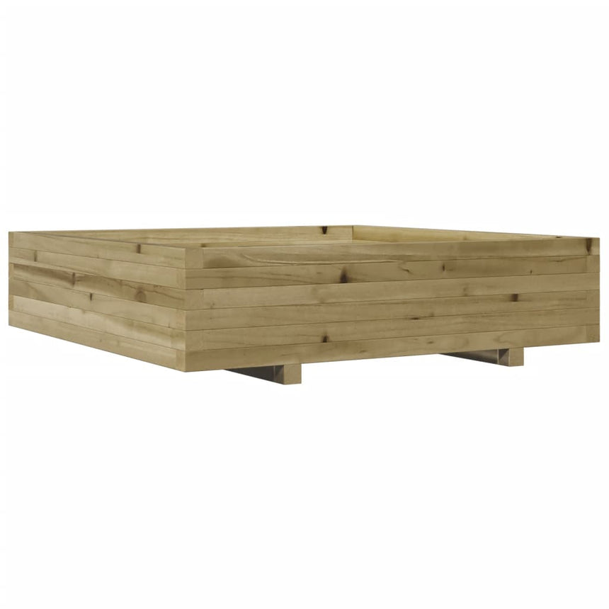 Plantenbak 100X100X26,5 Cm Geïmpregneerd Grenenhout Natuurlijk Grenenhout
