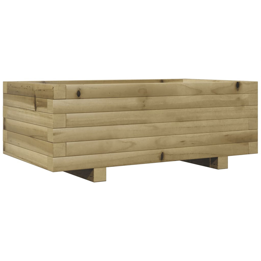 Plantenbak 70X40X26,5 Cm Geïmpregneerd Grenenhout Natuurlijk Douglashout