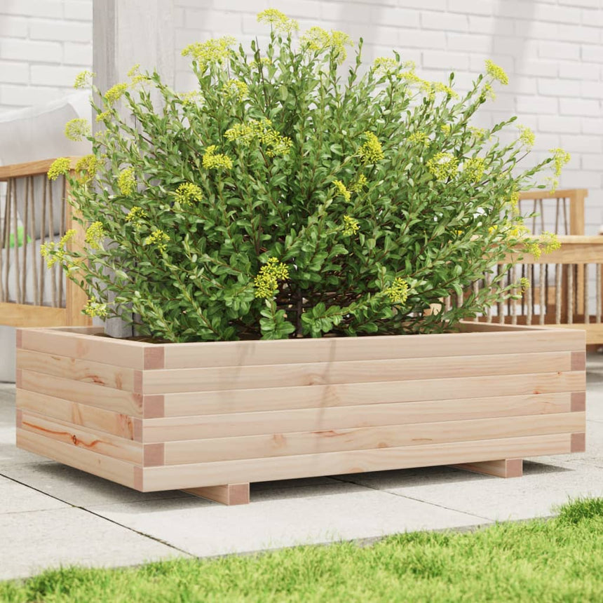 Plantenbak 50X50X68,5 Cm Massief Grenenhout Natuurlijk Grenenhout