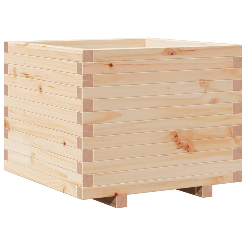 Plantenbak 60X60X49,5 Cm Massief Grenenhout Wasbruin
