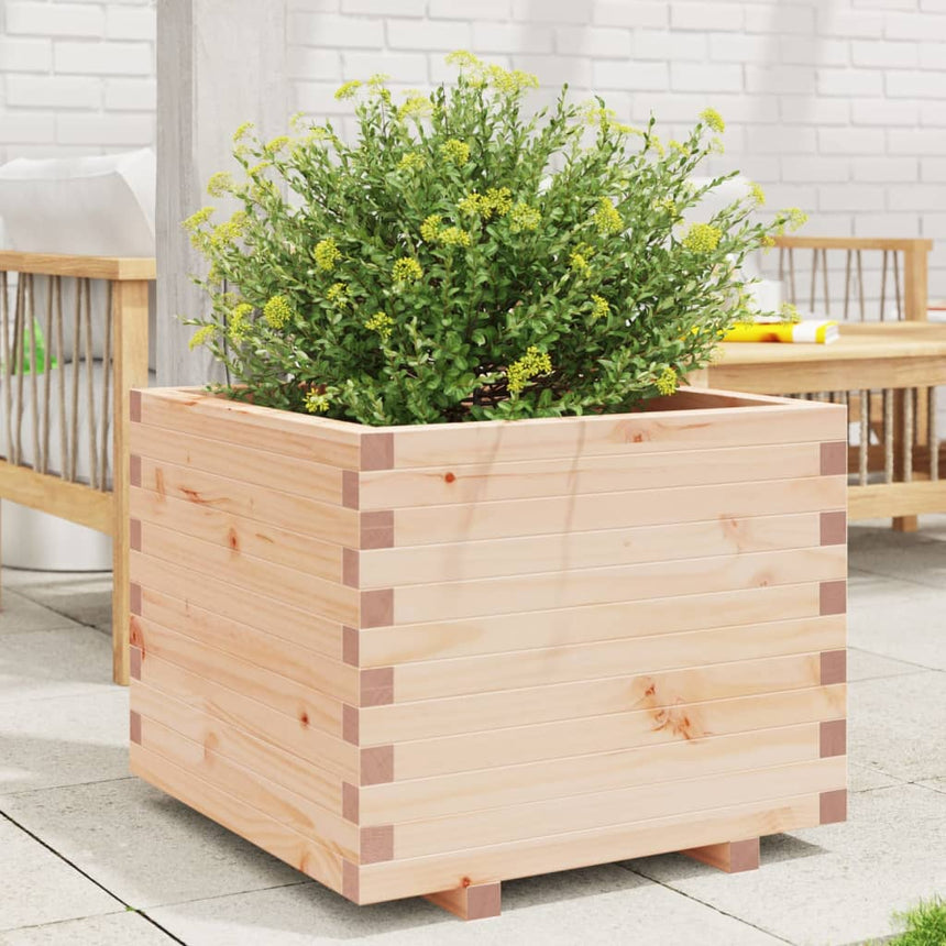 Plantenbak 60X60X49,5 Cm Massief Grenenhout Wasbruin