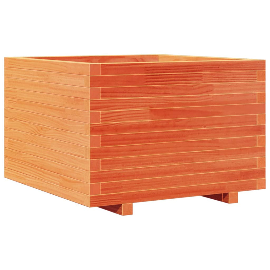 Plantenbak 70X70X49,5 Cm Massief Grenenhout Wasbruin Natuurlijk Douglashout