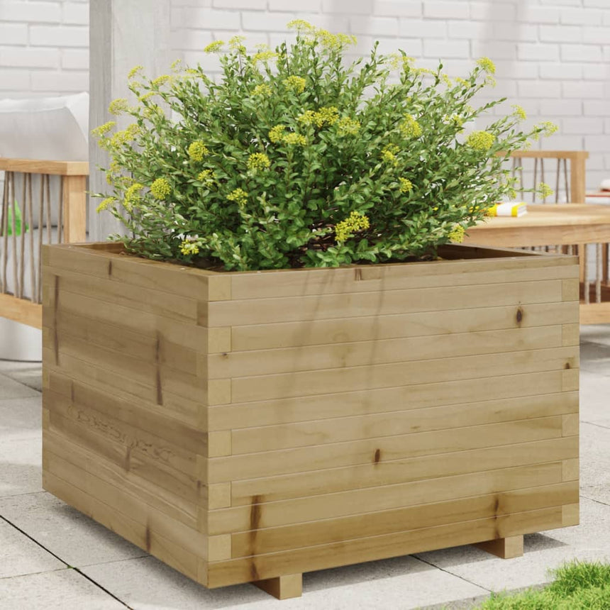 Plantenbak 70X70X49,5 Cm Geïmpregneerd Grenenhout Natuurlijk Douglashout