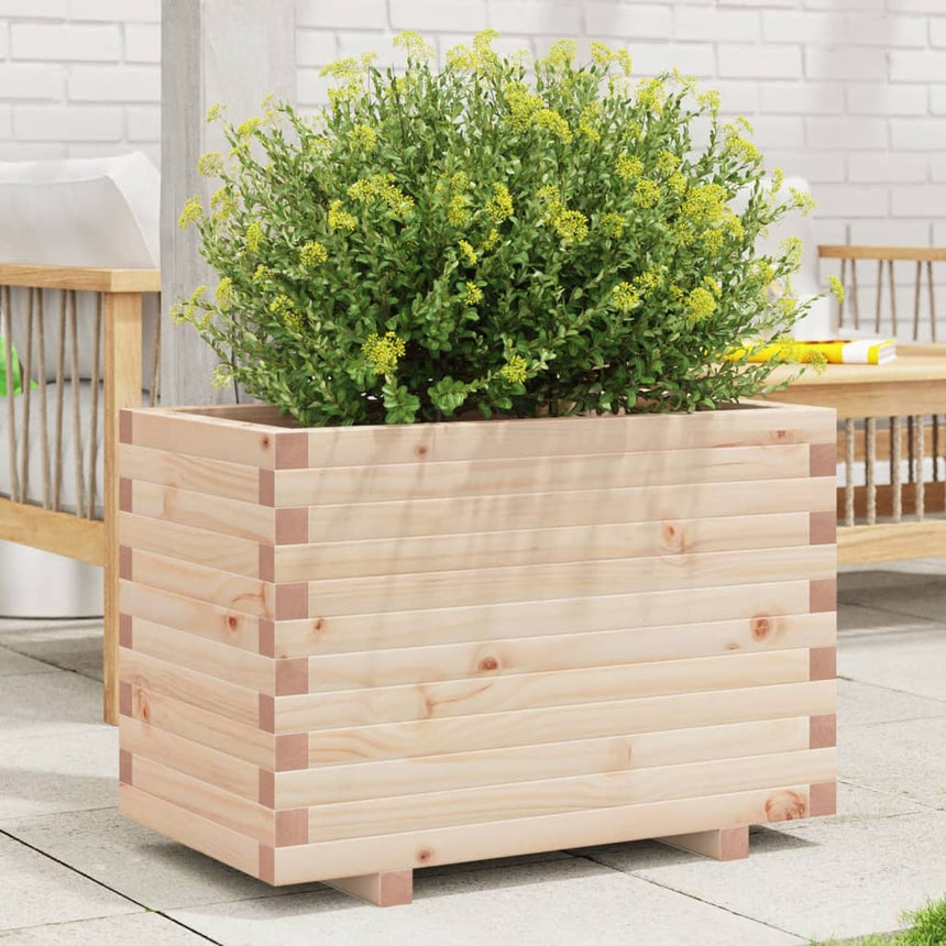 Plantenbak 70X40X49,5 Cm Massief Grenenhout Wasbruin