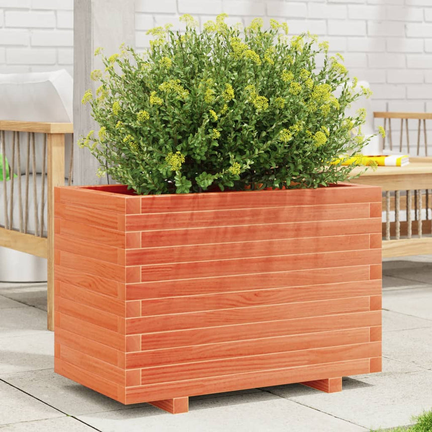 Plantenbak 70X40X49,5 Cm Massief Grenenhout Wasbruin Wasbruin