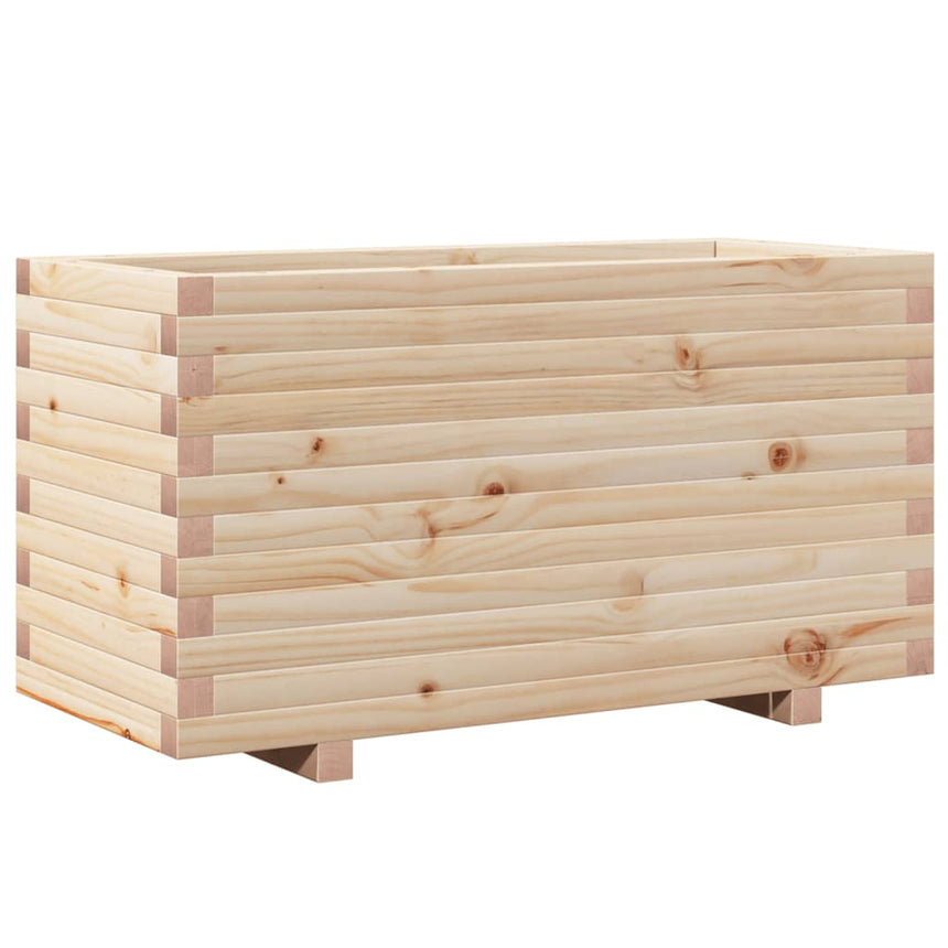 Plantenbak 90X40X49,5 Cm Massief Grenenhout Natuurlijk Douglashout