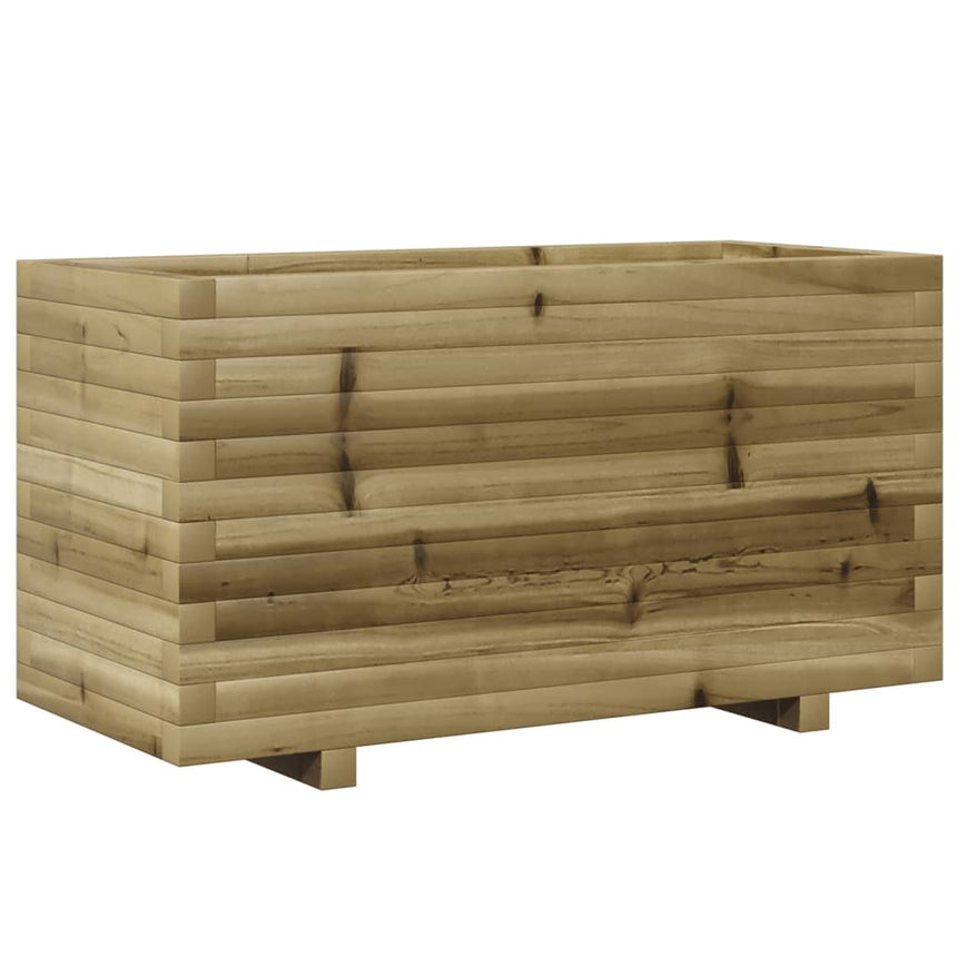 Plantenbak 90X40X49,5 Cm Geïmpregneerd Grenenhout Wit