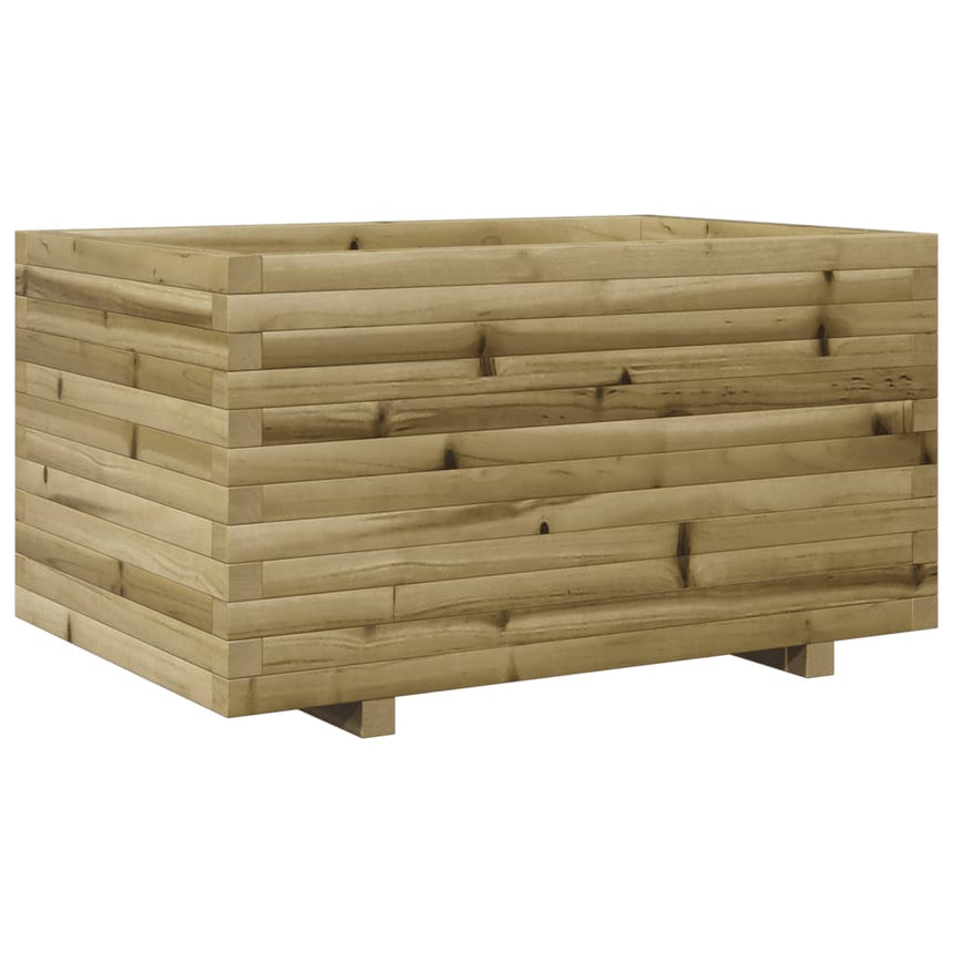 Plantenbak 90X60X49,5 Cm Geïmpregneerd Grenenhout Wasbruin