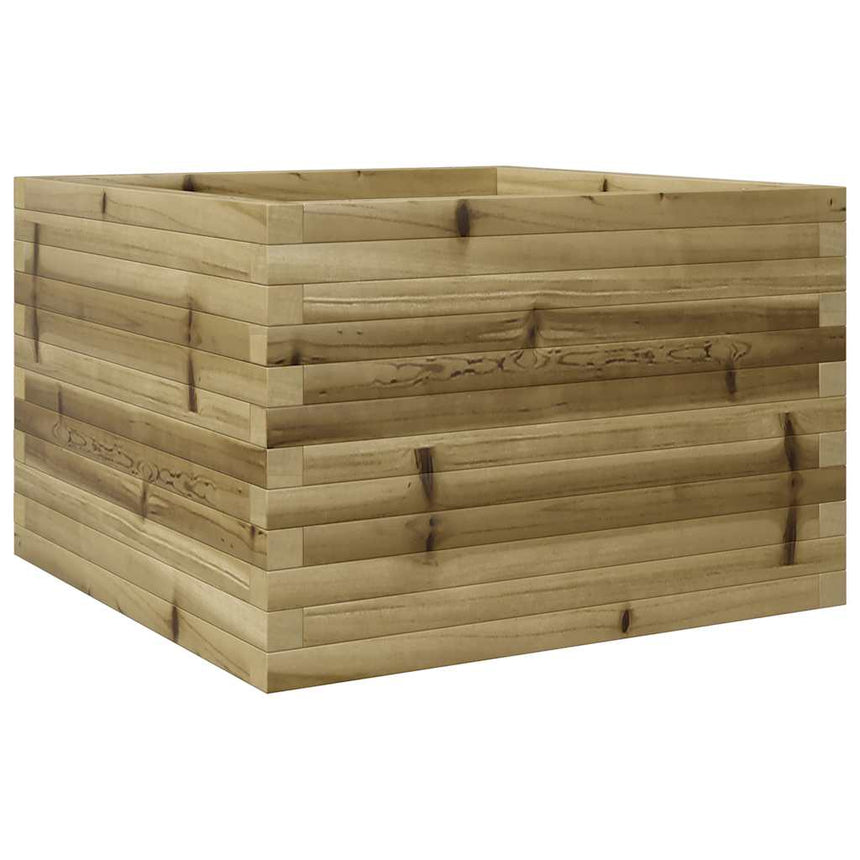 Plantenbak 70X70X46 Cm Geïmpregneerd Grenenhout Natuurlijk Douglashout