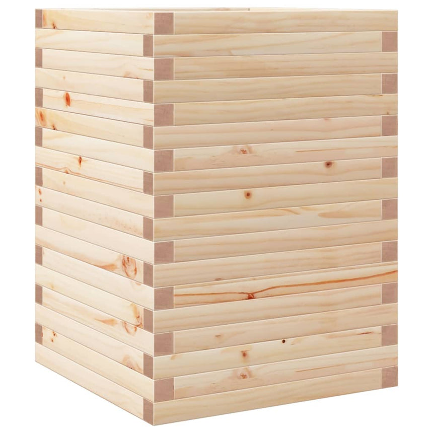 Plantenbak 50X50X68,5 Cm Massief Grenenhout Natuurlijk Grenenhout