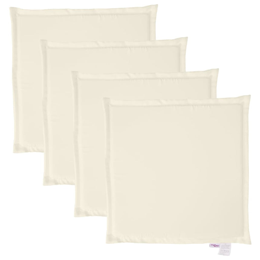 Tuinzitkussens 4 St Vierkant 45X45X2 Cm Crèmekleurig