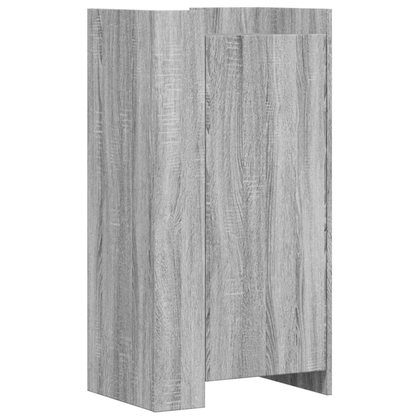 Schoenenkast 52X37,5X100 Cm Bewerkt Hout Eiken Grijs Sonoma