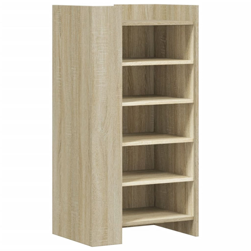 Schoenenkast 52X37,5X100 Cm Bewerkt Hout Kleurig Sonoma Eiken