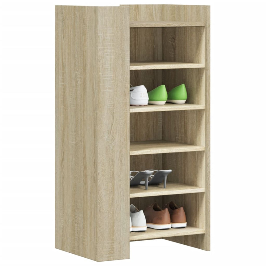Schoenenkast 52X37,5X100 Cm Bewerkt Hout Kleurig Sonoma Eiken