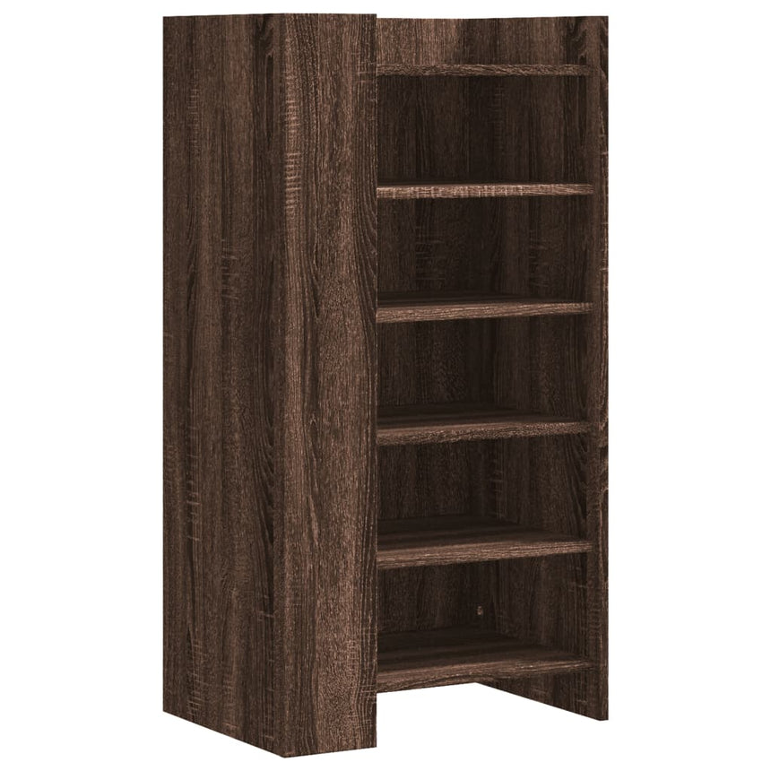 Schoenenkast 52X37,5X100 Cm Bewerkt Hout Ig Bruin Eikenkleur