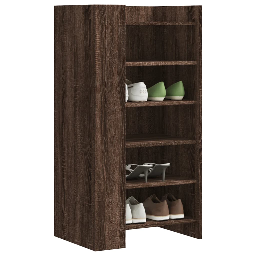 Schoenenkast 52X37,5X100 Cm Bewerkt Hout Ig Bruin Eikenkleur