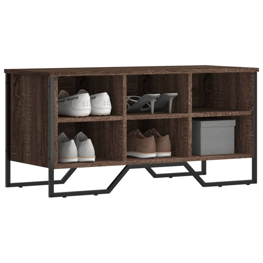 Schoenenkast 90X38X61,5 Cm Bewerkt Hout Ig Bruin Eikenkleur