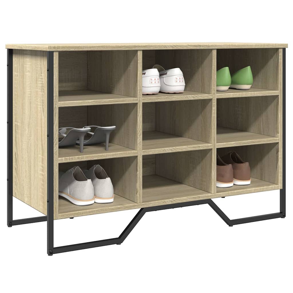 Schoenenkast 90X38X61,5 Cm Bewerkt Hout Kleurig Sonoma Eiken