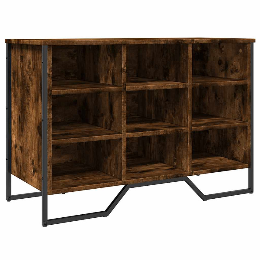 Schoenenkast 90X38X61,5 Cm Bewerkt Hout Kleurig Gerookt Eiken