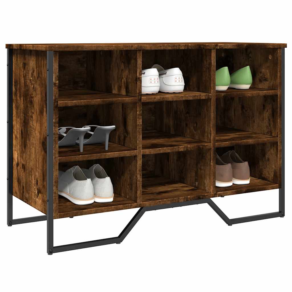 Schoenenkast 90X38X61,5 Cm Bewerkt Hout Kleurig Gerookt Eiken
