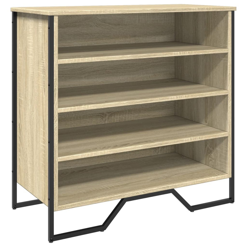 Schoenenkast 80X38X78 Cm Bewerkt Hout Kleurig Sonoma Eiken