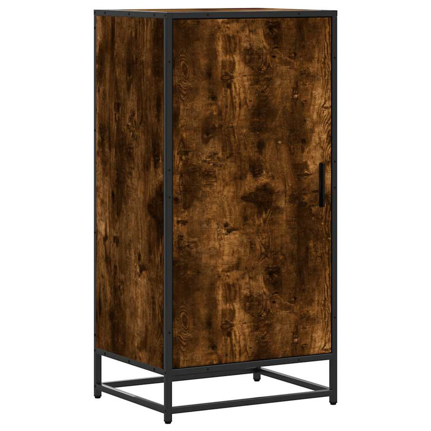 Schoenenrek 48X38X97,5 Cm Bewerkt Hout Kleurig Gerookt Eiken