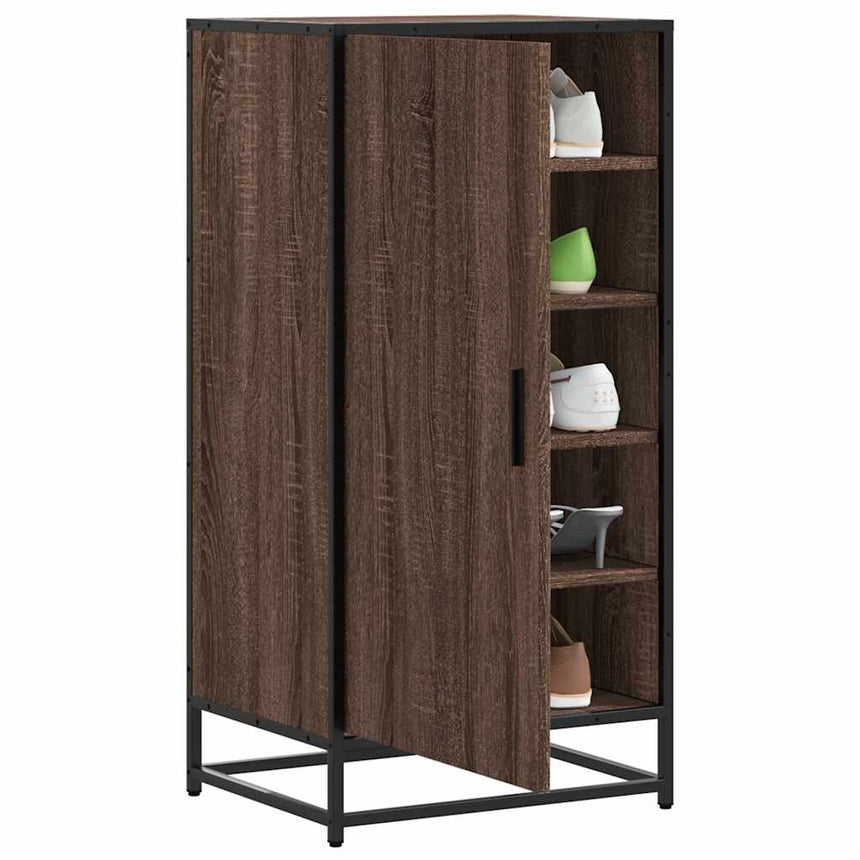 Schoenenrek 48X38X97,5 Cm Bewerkt Hout Ig Bruin Eikenkleur