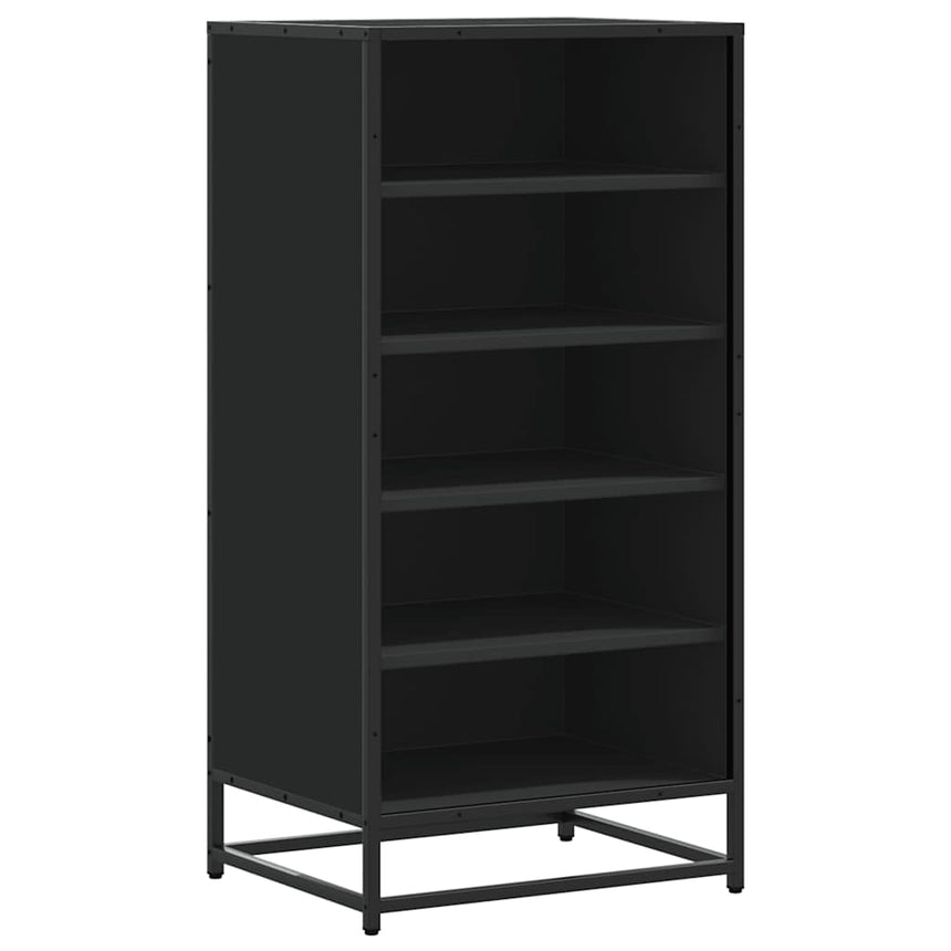 Schoenenrek 48X38X97,5 Cm Bewerkt Hout Zwart