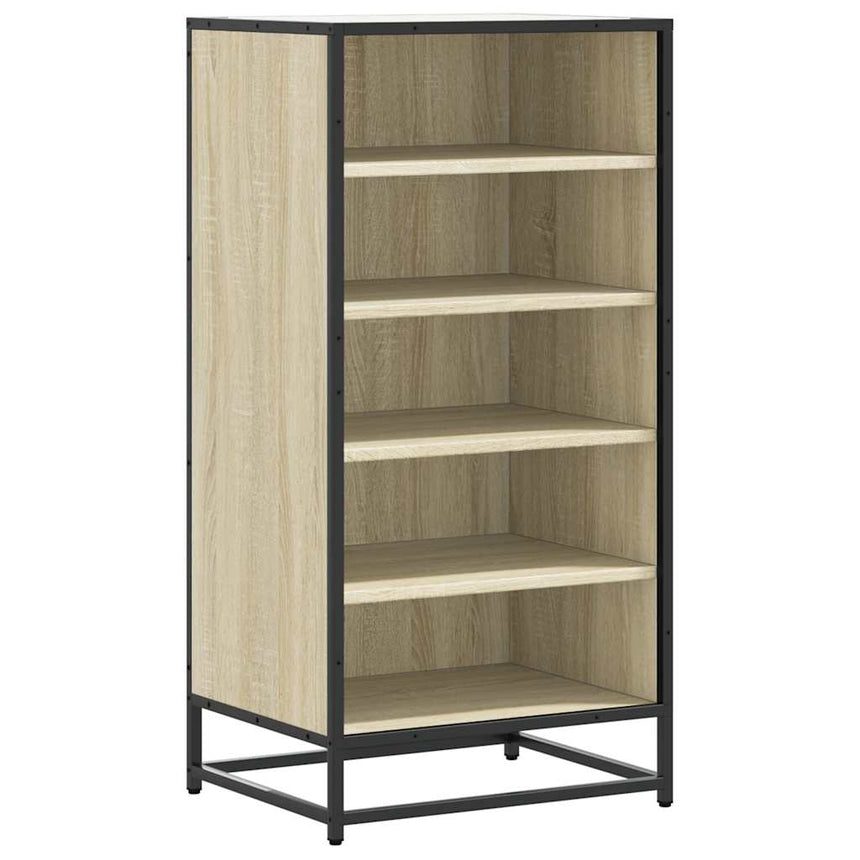 Schoenenrek 48X38X97,5 Cm Bewerkt Hout Kleurig Sonoma Eiken