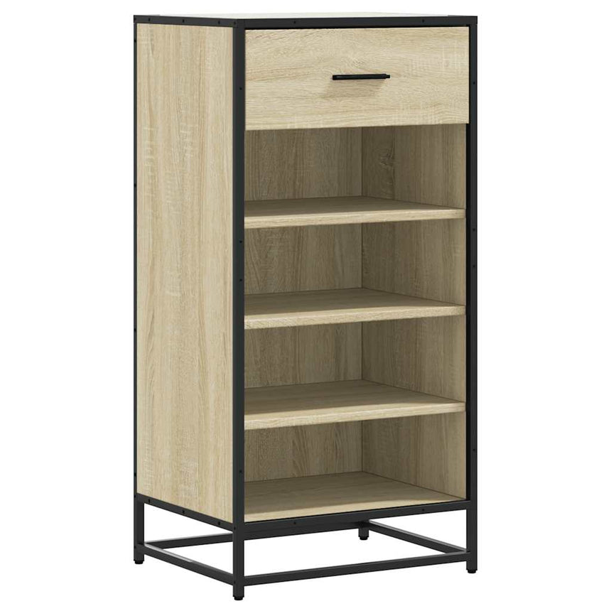 Schoenenrek 48X38X97,5 Cm Bewerkt Hout Kleurig Sonoma Eiken