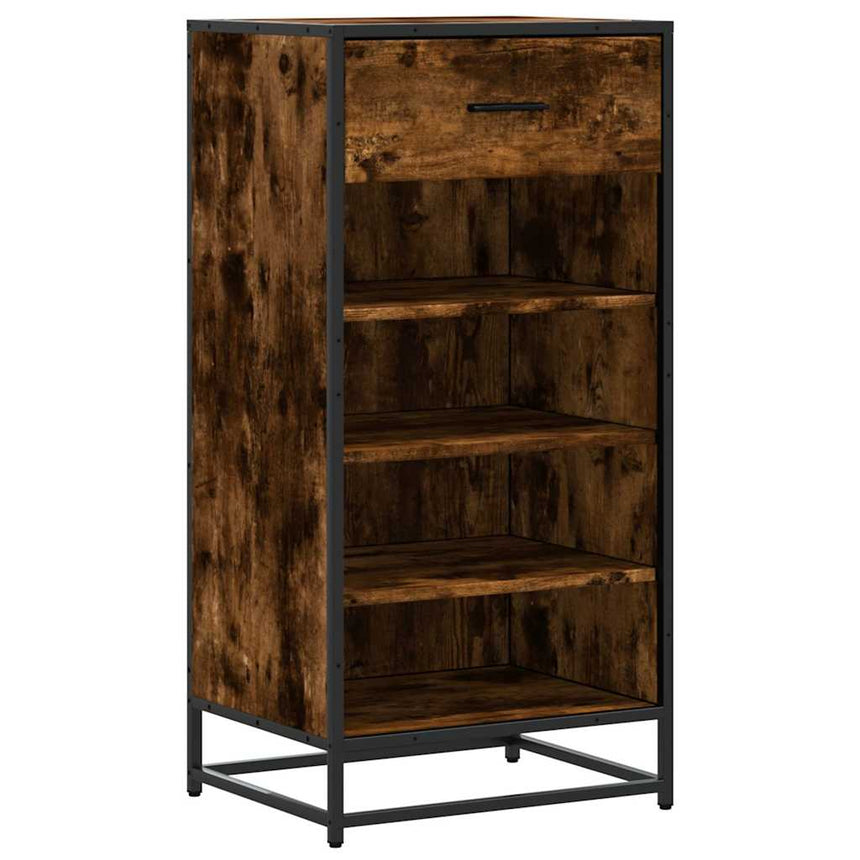 Schoenenrek 48X38X97,5 Cm Bewerkt Hout Kleurig Gerookt Eiken