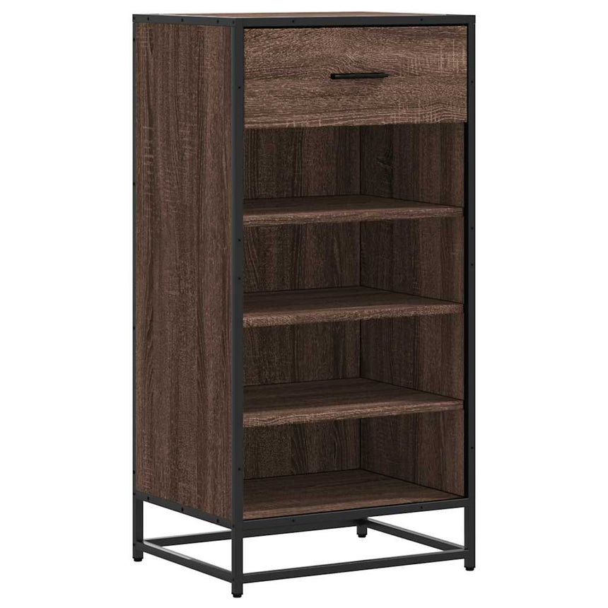 Schoenenrek 48X38X97,5 Cm Bewerkt Hout Ig Bruin Eikenkleur