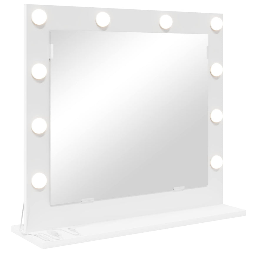 Make-Up Spiegel Glas En Samengesteld Hout