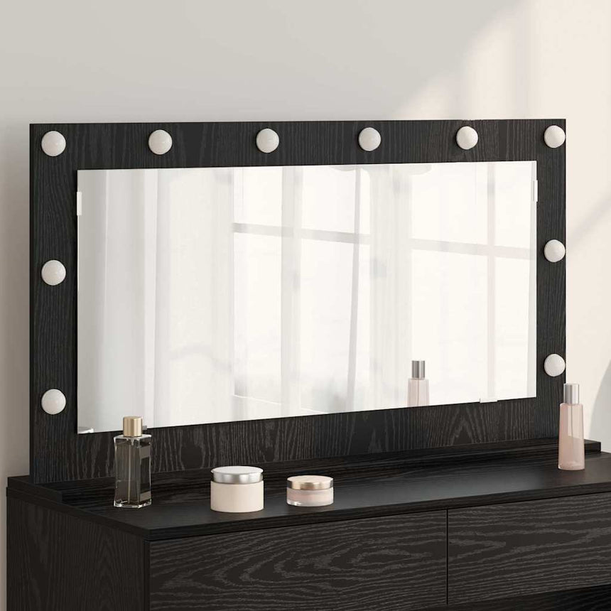 Make-Up Spiegel Glas En Samengesteld Hout